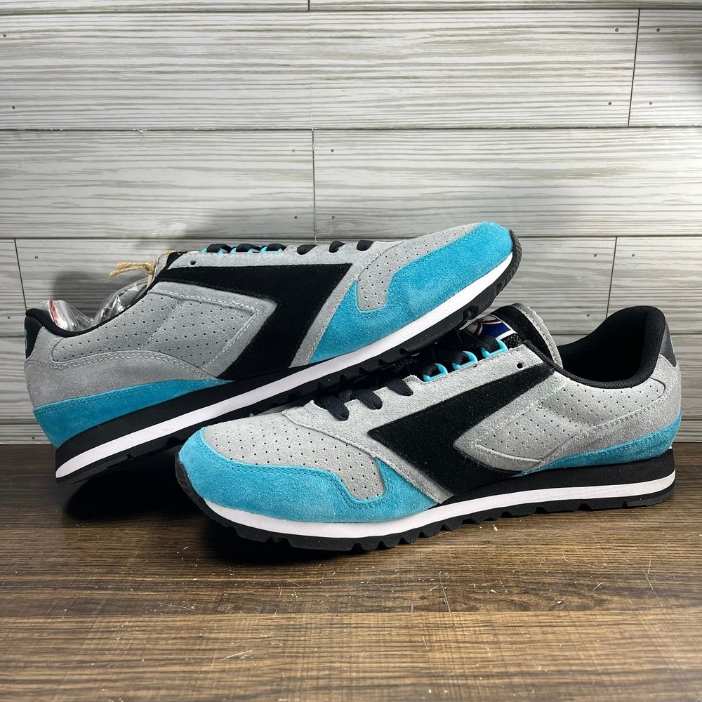 Brooks Heritage Chariot Men's Gray Teal Black Shoes - Men's Size 13 (D) - Picture 4 of 10